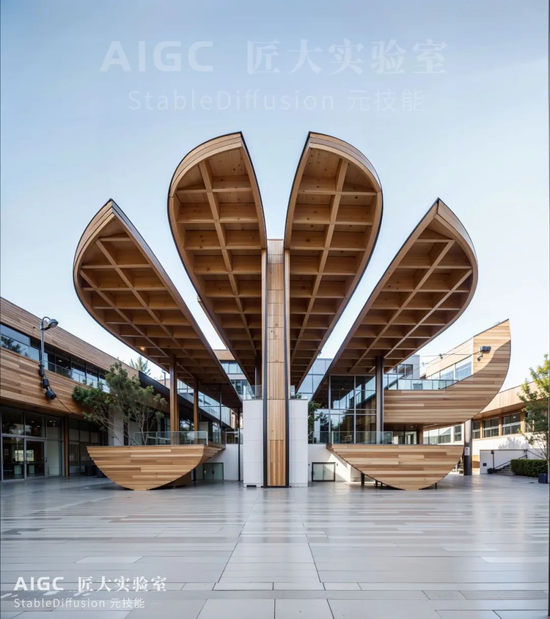 @  你见过这样的“华为国际总部”设计图吗？（AIGC建筑设计）