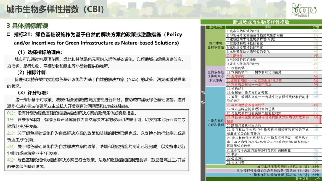 科研创新 | 生态“绩效”评估工具|新加坡城市生物多样性指数(CBI) 科研创新 | 生态“绩效”评估工具|新加坡城市生物多样性指数(CBI)