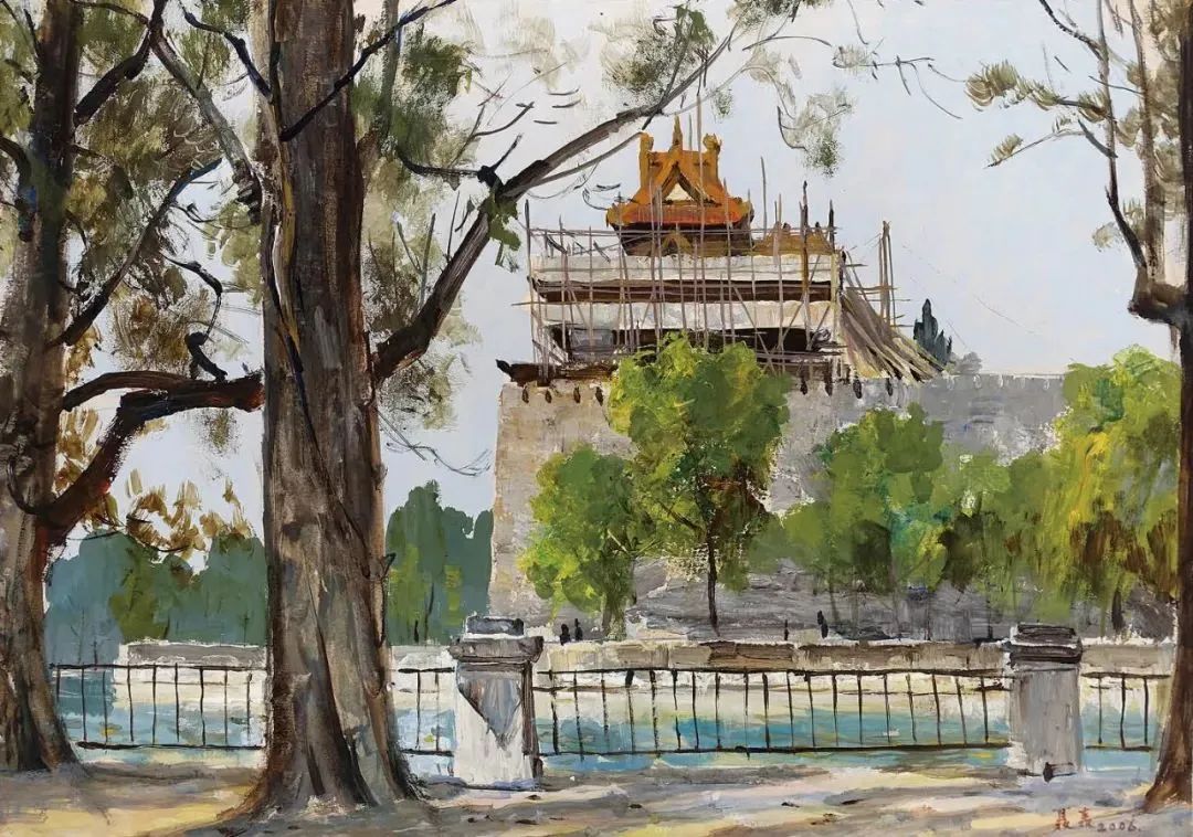 跟随画家的笔触游历北京的角楼 跟随画家的笔触游历北京的角楼