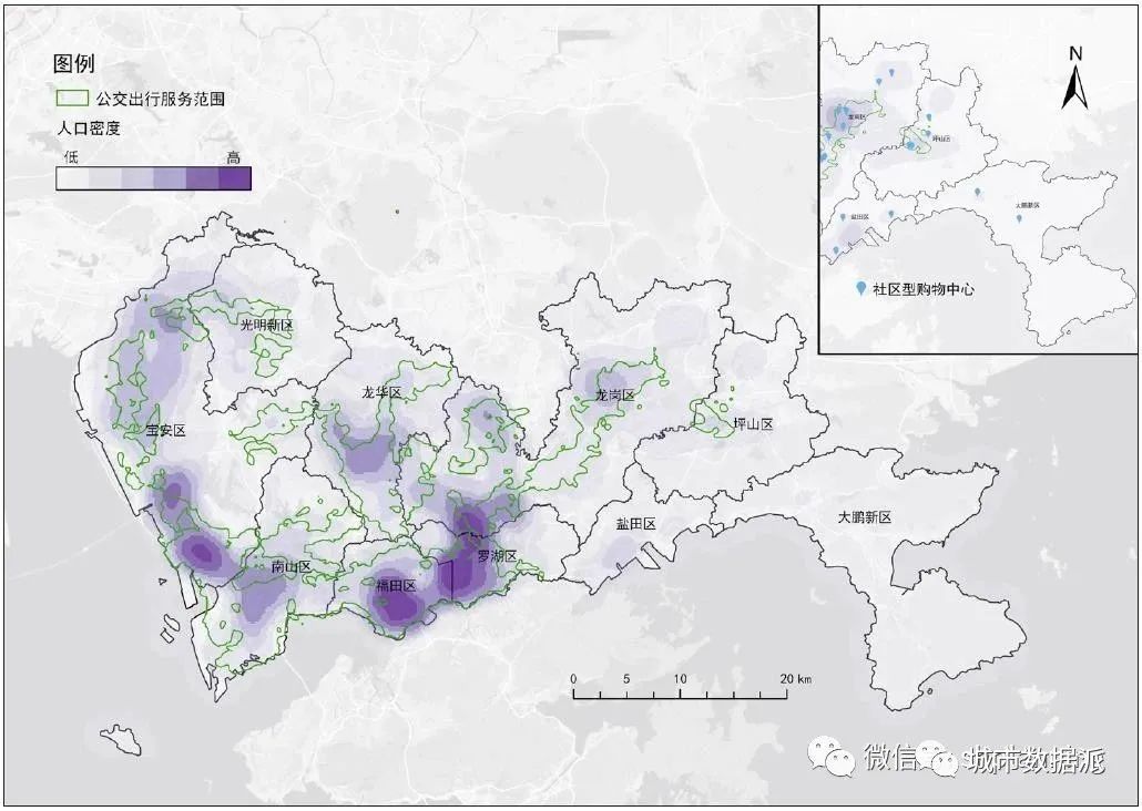 【多源数据分析】居民需求视角下大型购物中心绿色出行服务能力评价 | 城市数据派