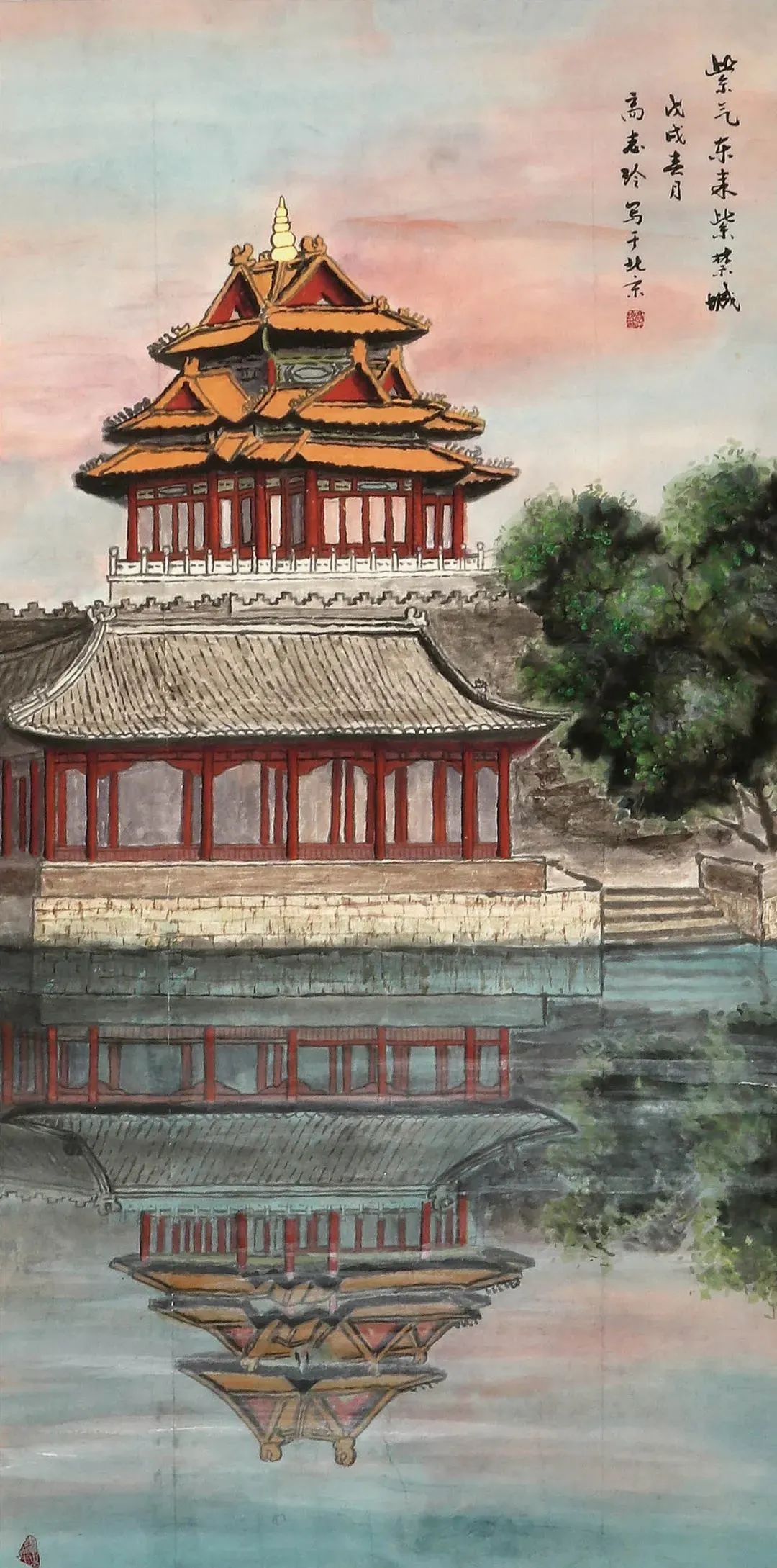跟随画家的笔触游历北京的角楼 跟随画家的笔触游历北京的角楼