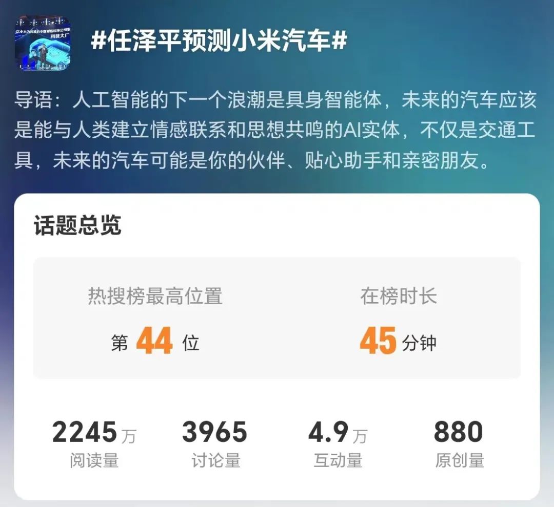 喜讯!任泽平年终演讲数据创新高! 喜讯!任泽平年终演讲数据创新高!