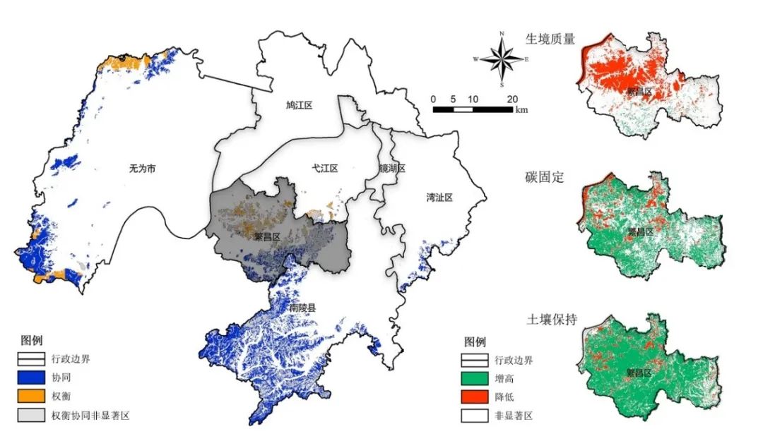 科研创新 | 长时间序列生态系统服务权衡与协同驱动因素研究——以芜湖市生态系统服务功能极重要区为例 科研创新 | 长时间序列生态系统服务权衡与协同驱动因素研究——以芜湖市生态系统服务功能极重要区为例