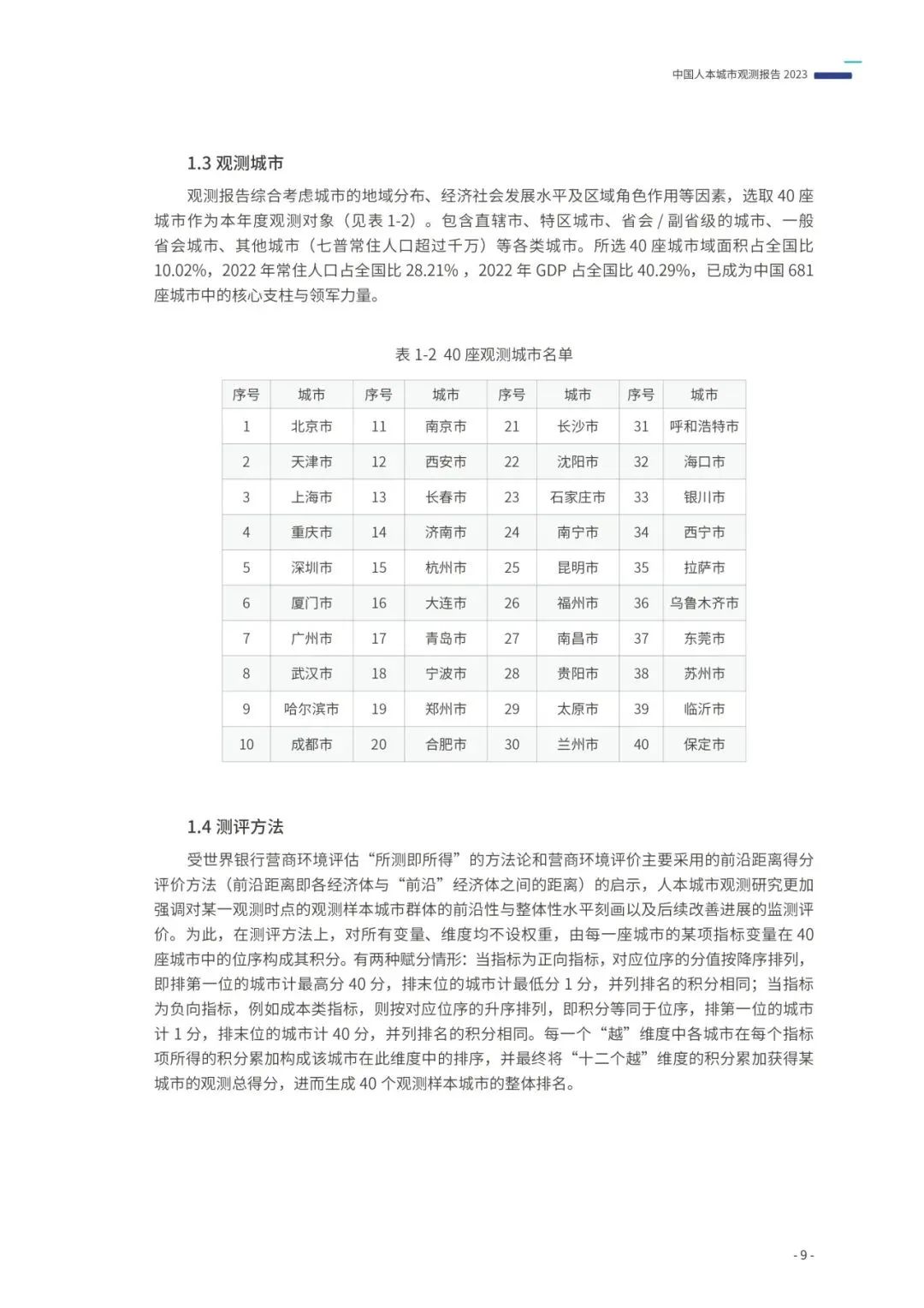 重磅发布:中国人本城市观测报告2023 重磅发布:中国人本城市观测报告2023