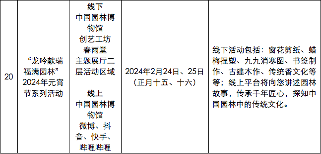 京城周末丨迎元宵节!古建公园里20项主题活动等您来 京城周末丨迎元宵节!古建公园里20项主题活动等您来