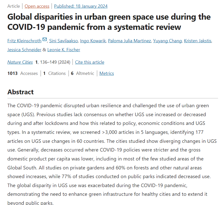 Nature Cities 2月最新一期上线,多篇文章精彩速览丨城市数据派 Nature Cities 2月最新一期上线,多篇文章精彩速览丨城市数据派