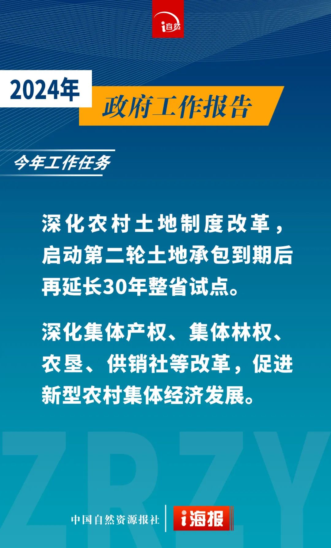 政府工作报告中的自然资源工作