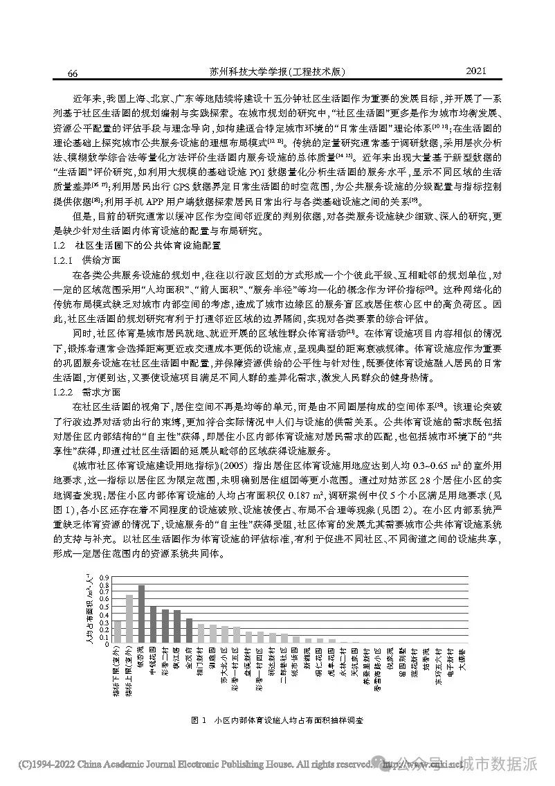 【空间分析方法】基于社区生活圈的公共体育设施可达性分析丨城市数据派