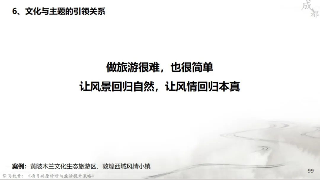 马牧青：项目成败得失与盘活提升策略