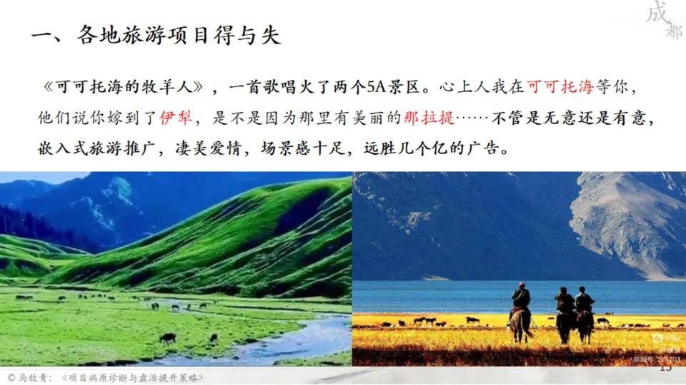 马牧青：项目成败得失与盘活提升策略