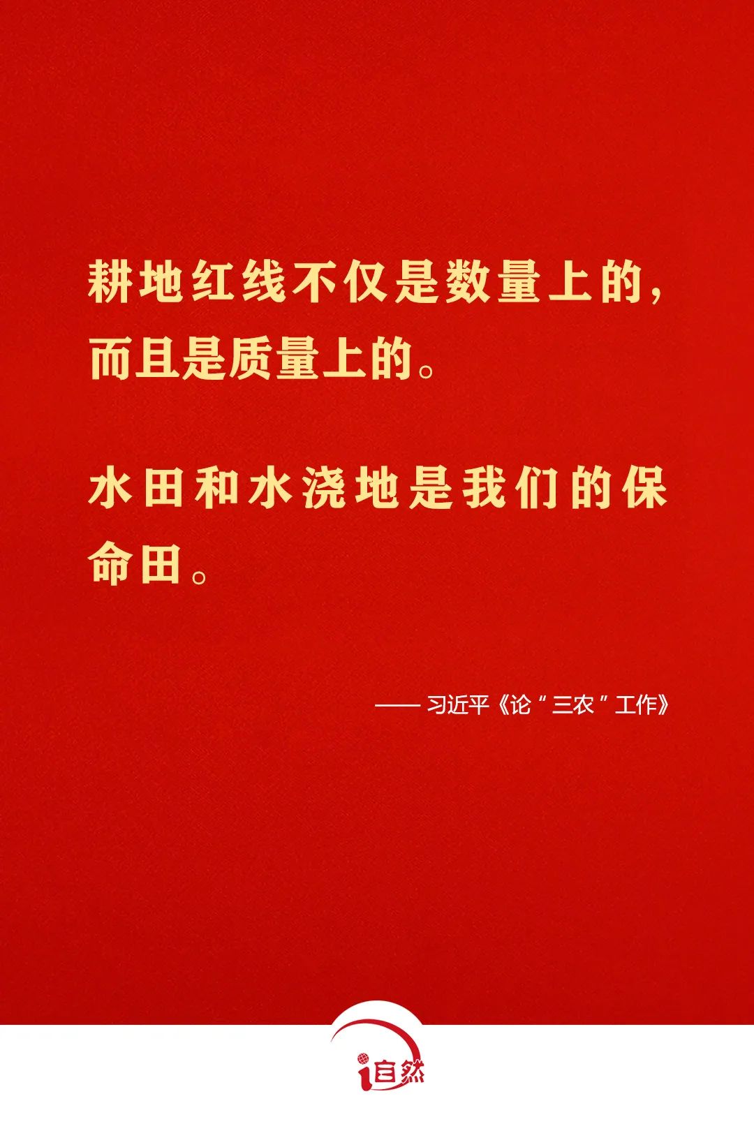 坚守耕地红线，这些金句须牢记④
