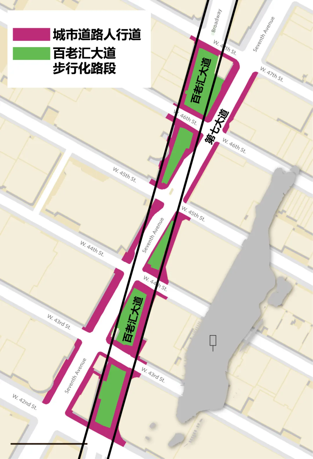 城市街道的路权重置——纽约百老汇大道更新改造规划