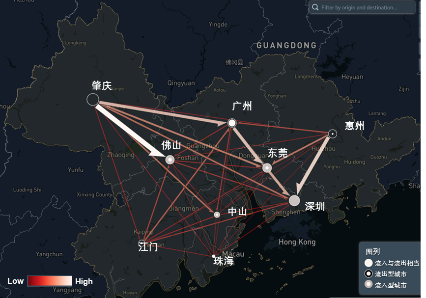多中心特大城市群人口迁徙模拟——以大湾区为例