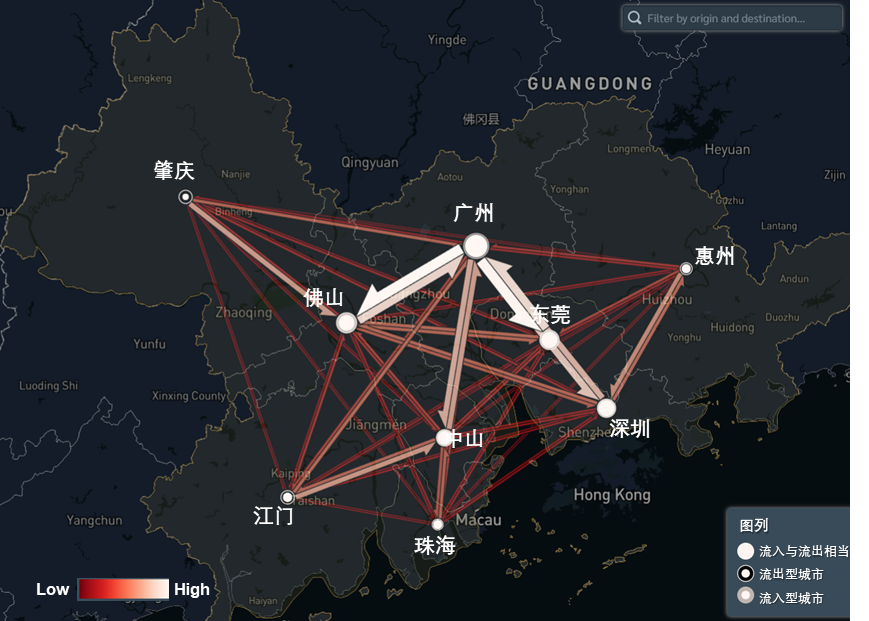 多中心特大城市群人口迁徙模拟——以大湾区为例