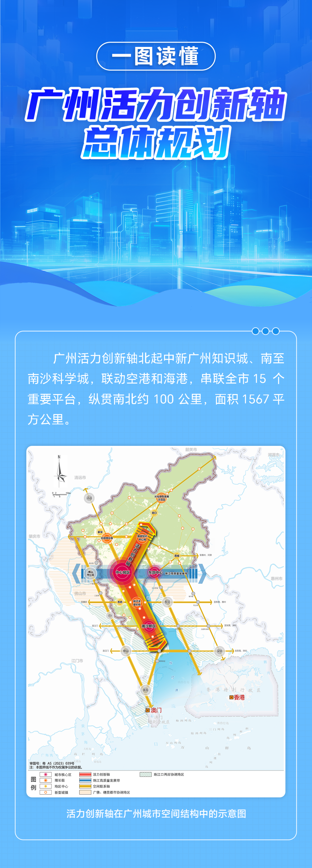 广州“第三轴”来了！一图读懂《广州活力创新轴总体规划》