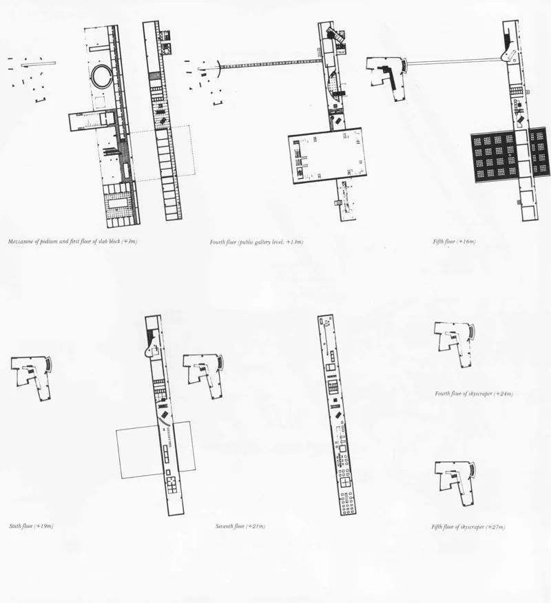 库哈斯与扎哈1978年的竞赛方案 库哈斯与扎哈1978年的竞赛方案