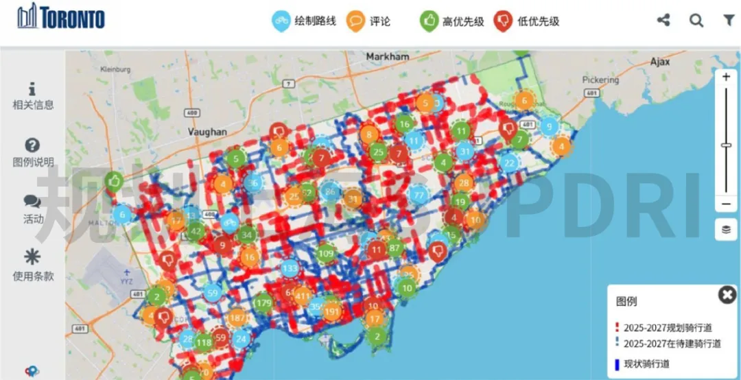 适应城市发展特征的交通公共政策:多伦多市的骑行网络规划 适应城市发展特征的交通公共政策:多伦多市的骑行网络规划
