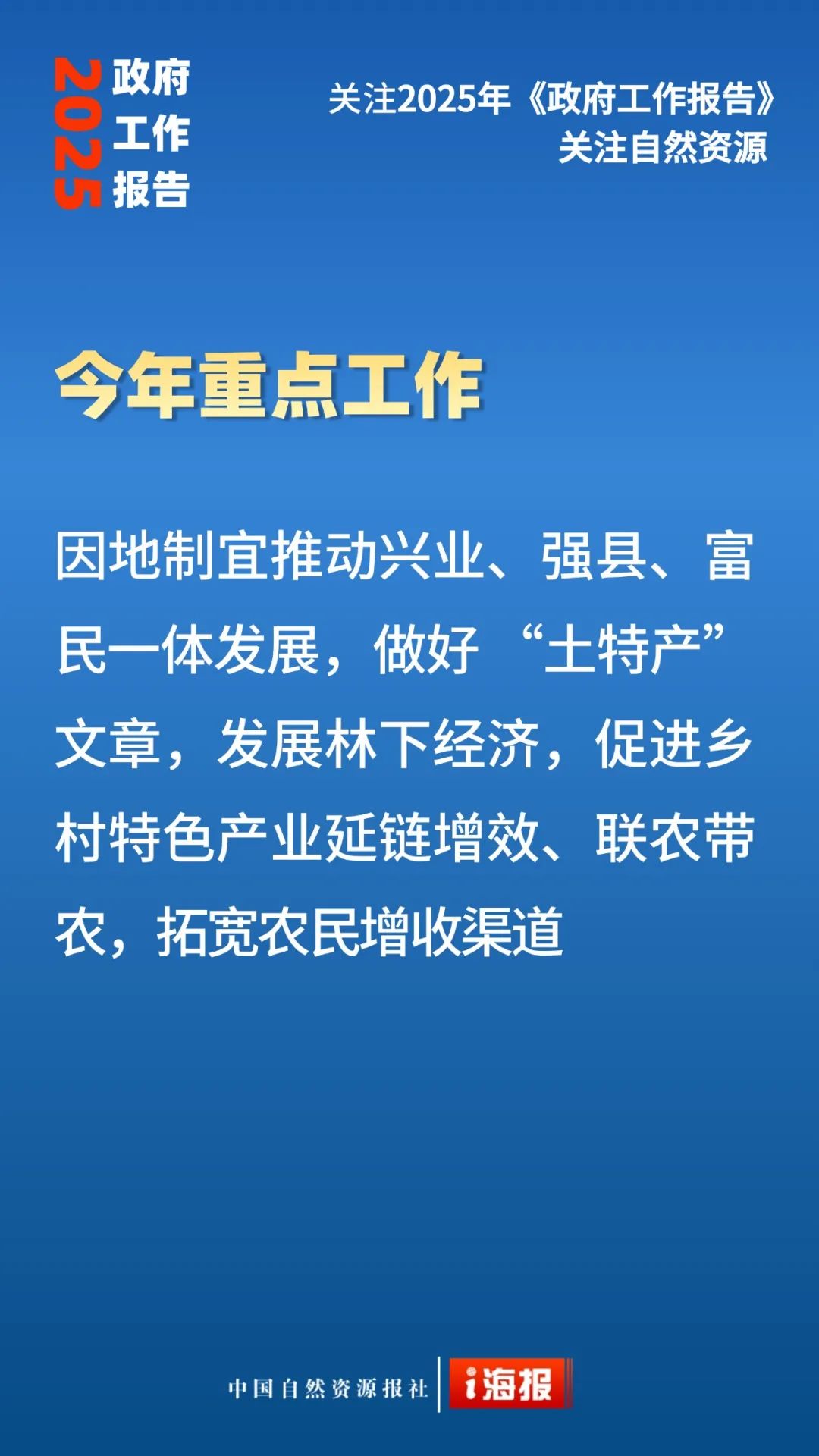 23张海报，看政府工作报告中的自然资源