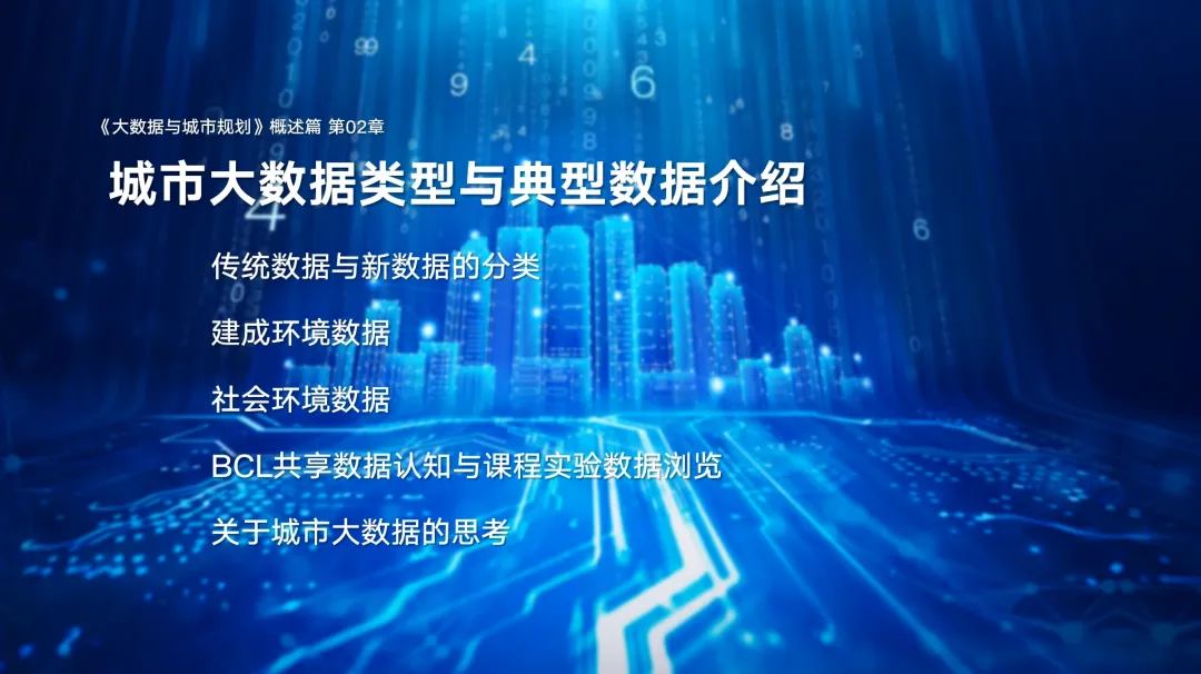 第二章《城市大数据类型与典型数据介绍》|《大数据与城市规划》2025春季学期MOOC上新啦! 第二章《城市大数据类型与典型数据介绍》|《大数据与城市规划》2025春季学期MOOC上新啦!