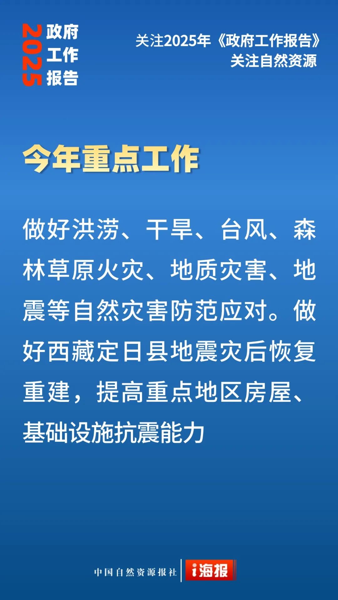 23张海报，看政府工作报告中的自然资源