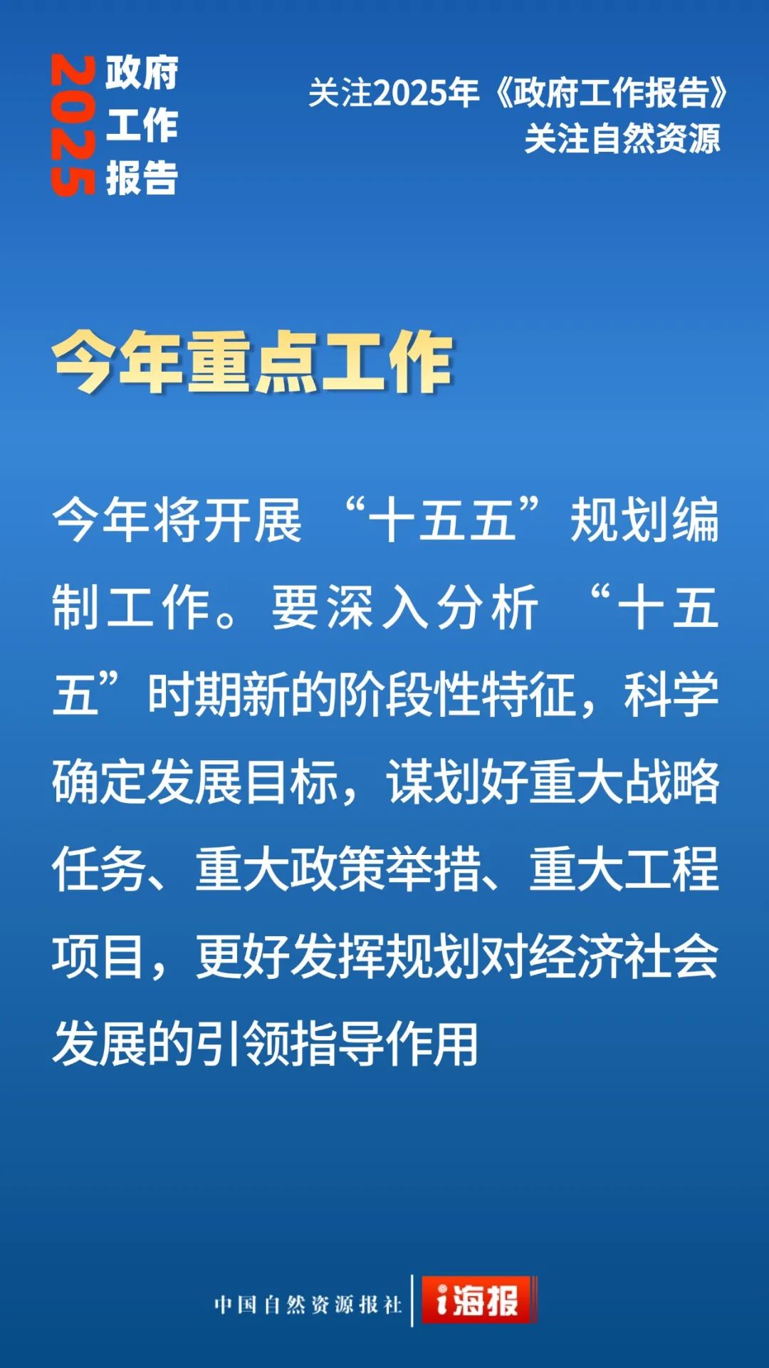 23张海报，看政府工作报告中的自然资源