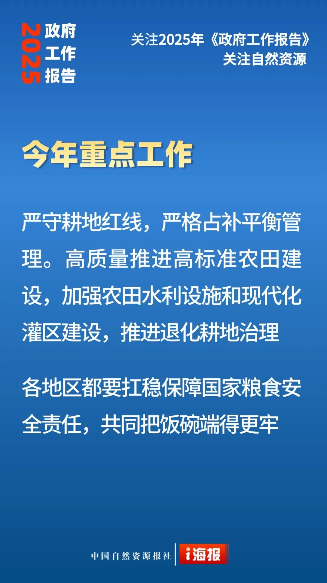 23张海报，看政府工作报告中的自然资源