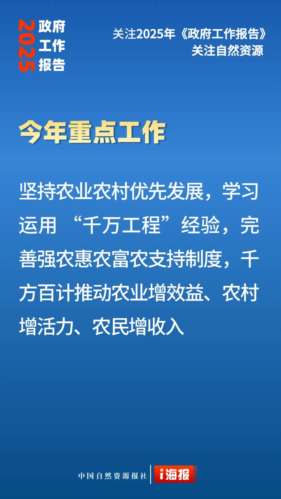 23张海报，看政府工作报告中的自然资源